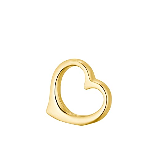 Amor Motivanhänger Unisex Damen Herren Anhänger, 0,7 cm, Gold, Herz, Kommt in Schmuck Geschenk Box, 2013367 von Amor