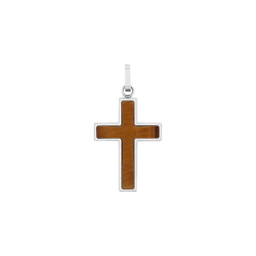 Amor Motivanhänger aus Edelstahl für Herren Anhänger, mit Tigerauge, 4,1 cm, Braun, Kreuz, Geschenk für Mann und Freund, Kommt in Schmuck Geschenk Box Amor Motivanhänger aus Edelstahl für Herren Anhänger, mit Tigerauge, 4,1 cm, Braun, Kreuz, Geschenk für Mann und Freund, Kommt in Schmuck Geschenk Box von Amor