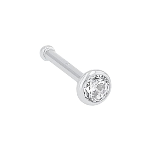 Amor Nasenpiercing 925 Sterling Silber Damen Piercingschmuck, mit Zirkonia synth., 0,6 cm, Silber, Kommt in Schmuck Geschenk Box, 9037469 von Amor