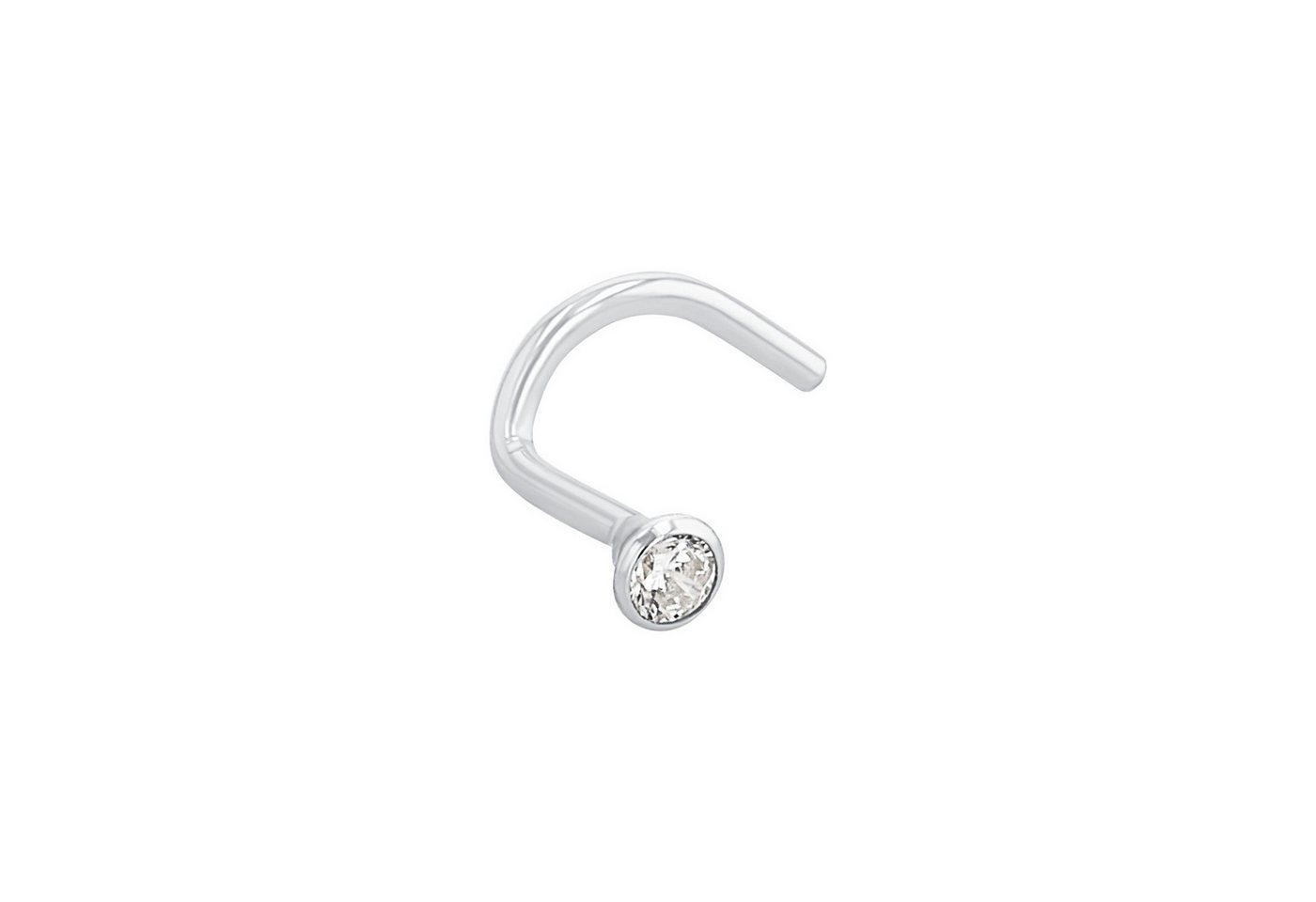 Amor Nasenpiercing für Damen, 925 Sterling Silber, Zirkonia synth. (Nasenpiercing, 1-tlg) von Amor