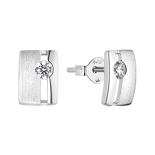 Amor Ohrstecker für Damen, 925 Sterling Silber, Zirkonia synth. von Amor