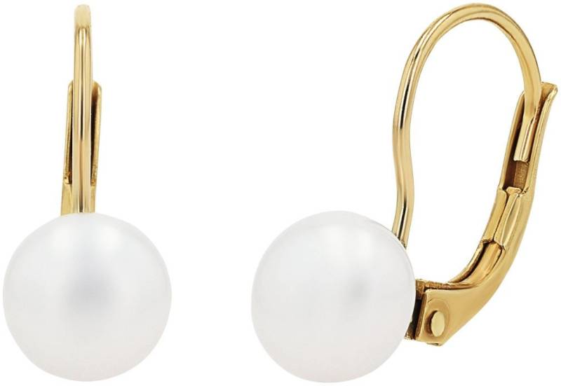 Amor Paar Ohrhänger, Made in Germany - mit Süßwasserzuchtperle von Amor