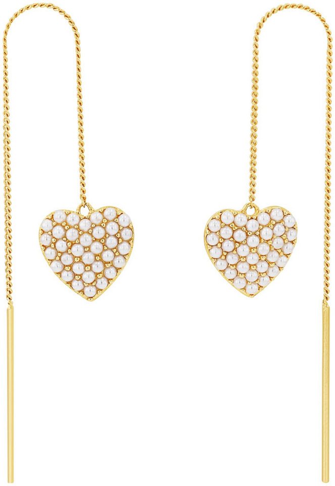 Amor Paar Ohrhänger Herzen, mit Glasperle von Amor