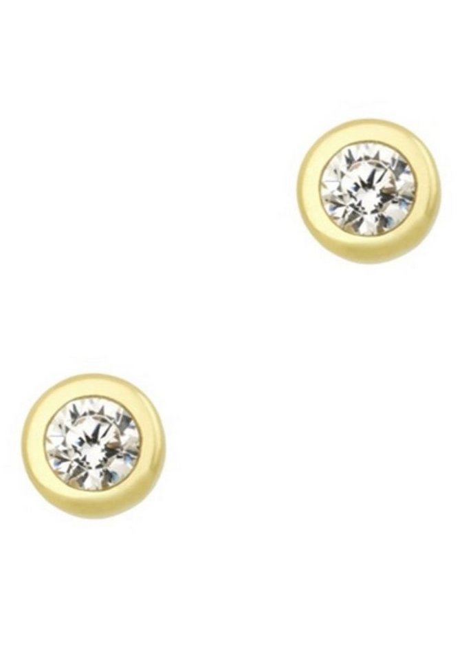 Amor Paar Ohrstecker, Made in Germany - mit Zirkonia (synth) von Amor