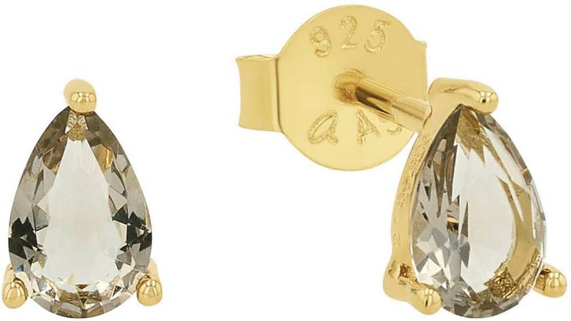 Amor Paar Ohrstecker, mit Zirkonia (synth) oder Glasstein von Amor