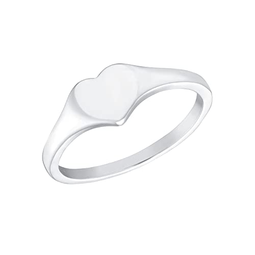 Amor Ring 925 Sterling Silber Damen Ringe, Silber, Herz, Kommt in Schmuck Geschenk Box, 2035596 von Amor