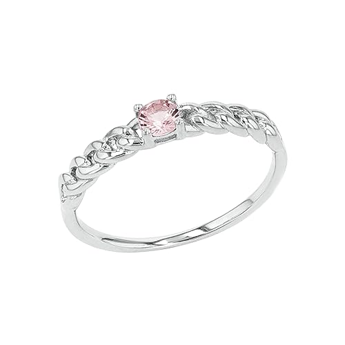 Amor Ring 925 Sterling Silber Damen Ringe, mit Zirkonia synth., Silber, Kommt in Schmuck Geschenk Box, 2037272 von Amor