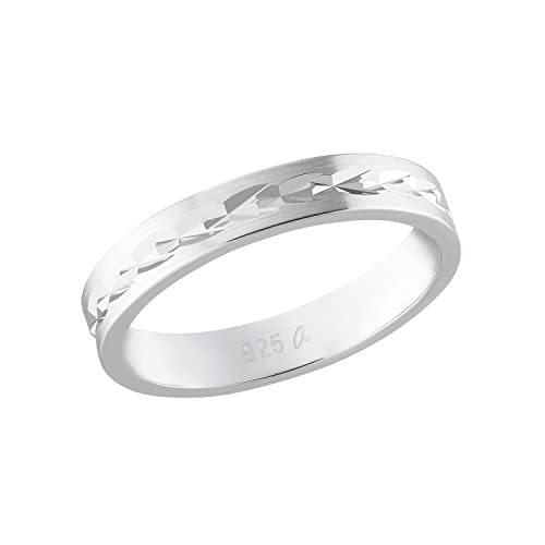 Amor Ring 925 Sterling Silber Unisex Damen Herren Ringe, Silber, Kommt in Schmuck Geschenk Box, 9816385 von Amor