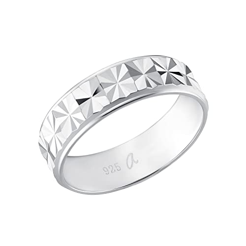 Amor Ring 925 Sterling Silber Unisex Damen Herren Ringe, Silber, Kommt in Schmuck Geschenk Box, 9817788 von Amor