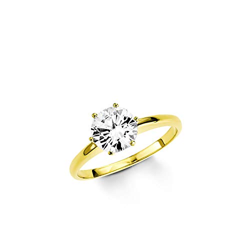 Amor Ring Damen Ringe, mit Zirkonia synth., Gold, Kommt in Schmuck Geschenk Box, 9828463 von Amor