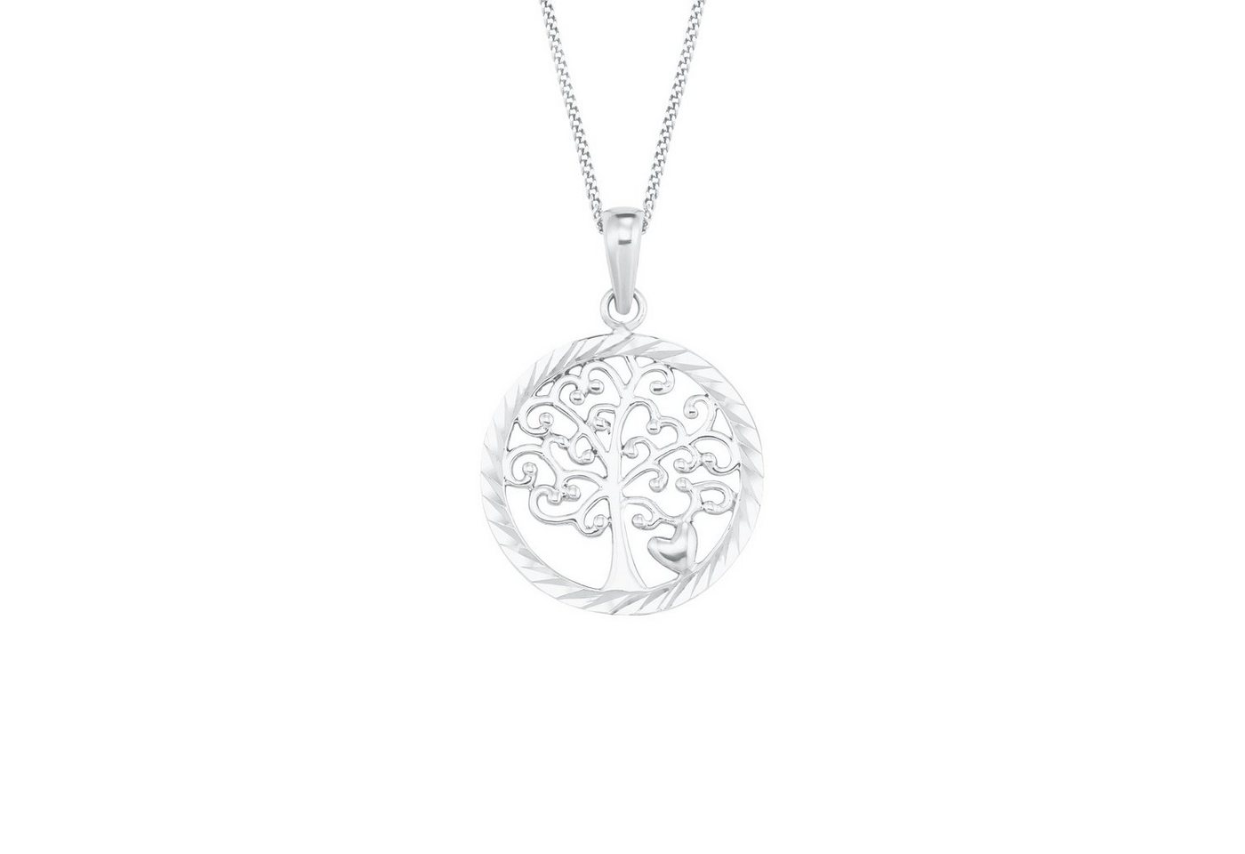 Amor Silberkette Amor Kette mit Anhänger (Kette mit Anhänger, 2-tlg., Kette mit Anhänger) von Amor