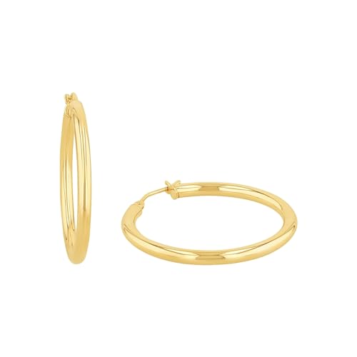 Amor Creolen Damen Ohrschmuck, 2,8 cm, Gold, Kommt in Schmuck Geschenk Box, 2013901 von Amor