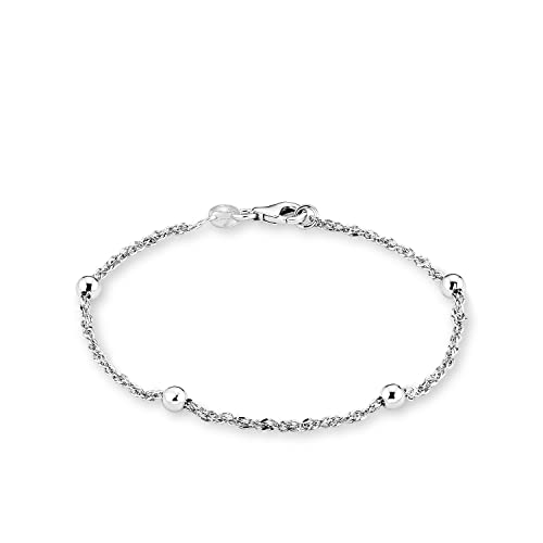 Amor Armband 925 Sterling Silber Damen Armschmuck, 19 cm, Silber, Kommt in Schmuck Geschenk Box, 2016476 von Amor