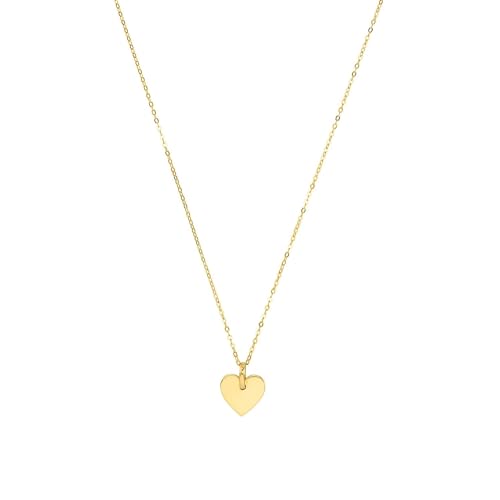 Amor Kette mit Anhänger Damen Halsschmuck, 42 cm, Gold, Herz, Kommt in Schmuck Geschenk Box, 2026018 von Amor