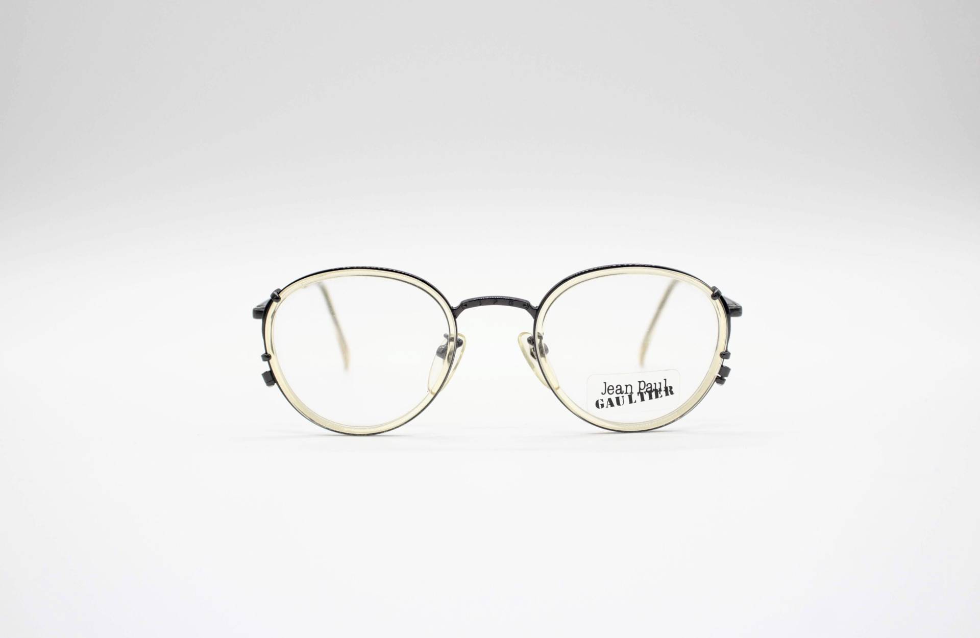 Jahrgang Jean Paul Gaultier Brille 55 3271 Pantos Runde Metall Steampunk Mit Präsentation Filter, Made in Japan Nos Jahrgang Jean Paul Gaultier Brille 55 3271 Pantos Runde Metall Steampunk Mit Präsentation Filter, Made in Japan Nos von AmorVintageEyewear