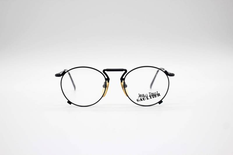 Jahrgang Jean Paul Gaultier Brille 55-8174 Pantos Runde Metall Steampunk Mit Präsentation Filter, Made in Japan Nos Nylor Jahrgang Jean Paul Gaultier Brille 55-8174 Pantos Runde Metall Steampunk Mit Präsentation Filter, Made in Japan Nos Nylor von AmorVintageEyewear