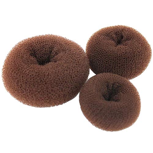 Amorar 3 Stück Frauen Damen Haar Chignon Haarunterlage Haardutt Donut Ring Shapers Knotenkissen Knotenring Duttkissen Haarknoten Knotenrolle Haarschmuck Haarteil von Amorar