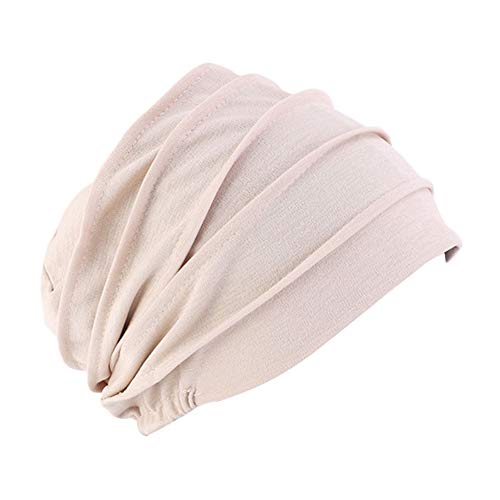 Amorar Frauen Baumwolle Bandana Turban Chemo Krebs Cap Hijab Bonnet Kopftücher Schal Hut Kopfbedeckung Schlafmütze Muslimisches Chemotherapie-Kappe Kopftuch von Amorar