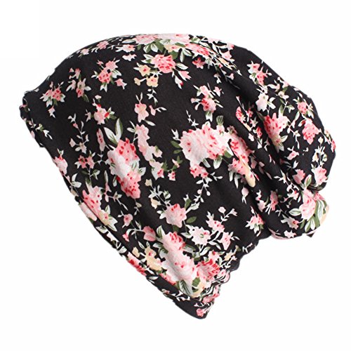 Amorar Multifunktion Bandana Kopftücher Schal Turban Frauen Elegant Blume Muslimische Kopftuch Kopfbedeckung Schlafmütze Chemo Hut Headwear für Haarverlust, Chemo, Krebs Cap Chemotherapie von Amorar