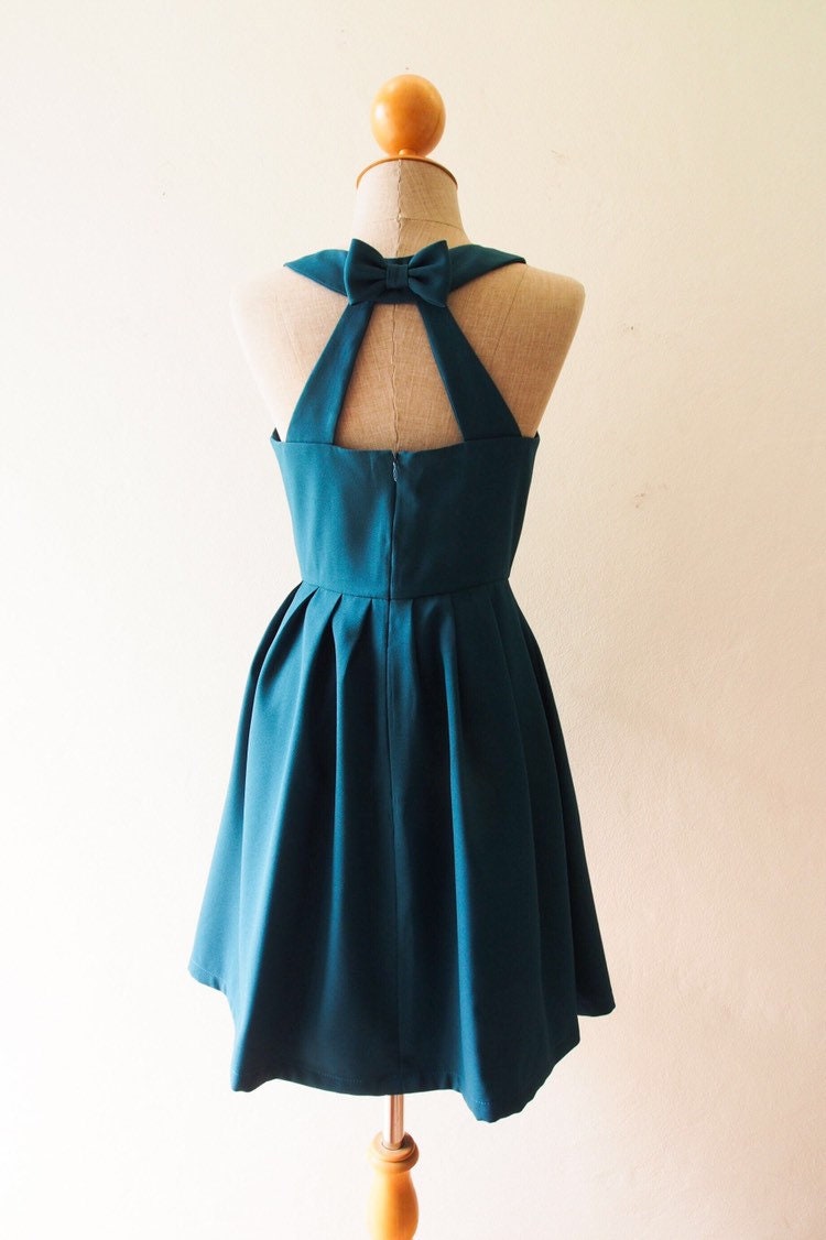 Love Potion Preußenblaues Kleid Dunkelblaues Brautjungfernkleid Elegantes Abendkleid Mädchen High Fashion Vintage Style Kleidung von Amordress