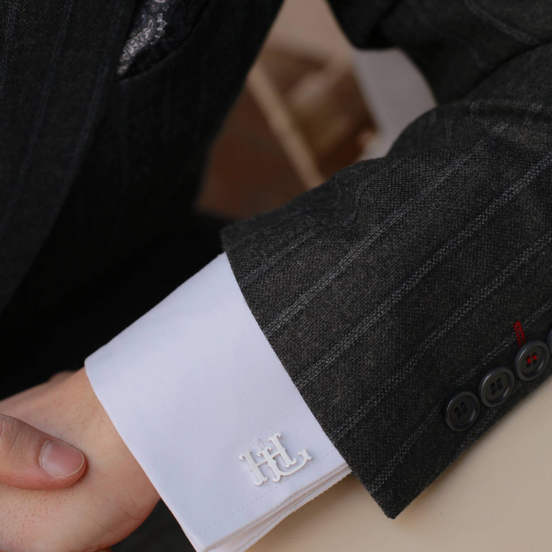 Personalisierte Manschettenknöpfe, Initialen Trauzeugen Geschenk, Bräutigam Hochzeit Vater Manschettenknöpfe von AmoreJewelryStore