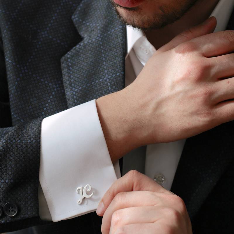 Personalisierte Sterling Silber Initialen Manschettenknöpfe Trauzeugen Geschenk Personalisierte Sterling Silber Initialen Manschettenknöpfe Trauzeugen Geschenk von AmoreJewelryStore