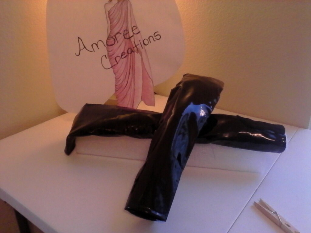 Schöne Schwarze Dünne Fingerlose Handschuhe | Lang Schöne Schwarze Dünne Fingerlose Handschuhe | Lang von AmoreeCreations
