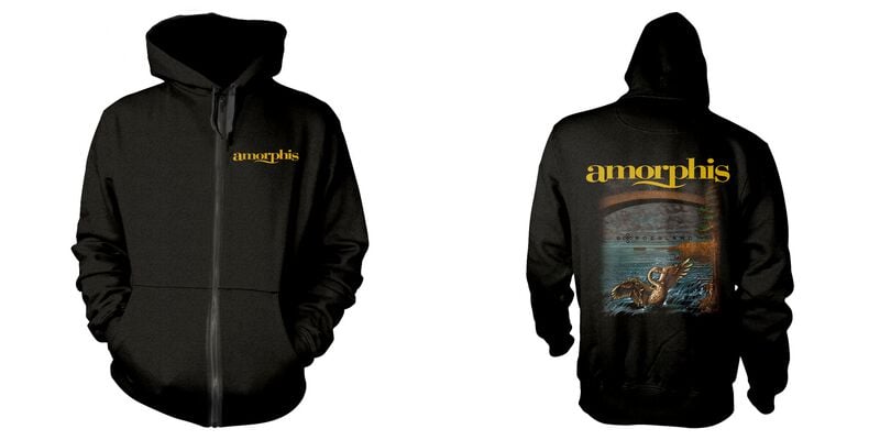 Amorphis Borderland Kapuzenpullover schwarz in L von Amorphis
