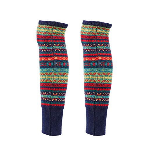 1 Paar Zopfstrick-Beinstulpen Lady Winter Strick-Leggings Socken Lange Stiefel Abdeckung Winter Beinabdeckung von Amosfun