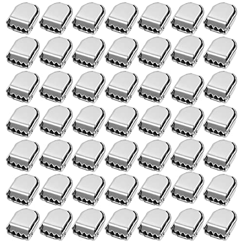 100Pcs Schnürsenkel Schnalle Lock Metall Tieless Schnürsenkel Verschlüsse Clip Lock TIPP Enden für Kinder Erwachsene Reparatur von Amosfun