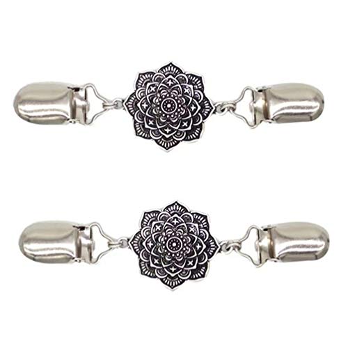 Amosfun Retro Brosche Für Damen Vintage Strickjacken Clip Modisches Accessoire Für Pullover Schal Und Cardigan Hochwertige Legierung 12.0X3.5Cm von Amosfun