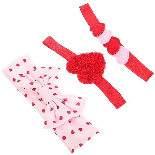 3st Stirnband Für Baby-haar-accessoire Baby-stirnbänder Baby-kopfschmuck Neugeborenen-stirnbänder Für Mädchen Baby-party-stirnband Haarband Stoff Außenhandel Kleine Kopfbedeckung von Amosfun