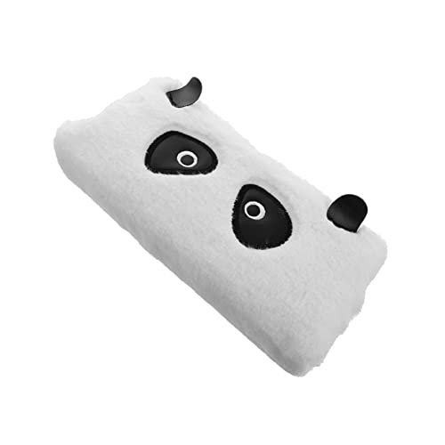 Amosfun 1 Plüsch Federmäppchen Pencil case rollmäppchen federmape Pencil Holder Schreibwarenkoffer Bezauberndes Federmäppchen Tier Schreibwaren-Box Aufbewahrungstasche Student Pu Weiß von Amosfun