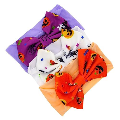 Amosfun 1 Satz 3St Halloween Kinder Stirnband Haarwickel für Neugeborene Schleifen-Turban für Kinder halloween haarschmuck kinder halloween kinder party Kopftuch für -Hijab von Amosfun