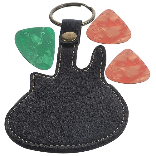 Amosfun 1 Satz Gitarrenhalter Fall Für Gitarrenplektren Behälter Für Instrumentenpickel Plektrumhalter Für Gitarren Tote-Organizer Halter Für Gitarrenplektren Pu Lieferungen Einzigartig von Amosfun