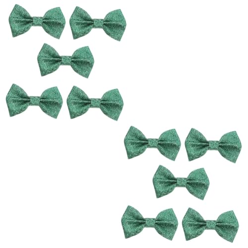 Amosfun 10 Stk Haarnadel handgefertigte Haaraccessoires st. Patricks Day Haarschleifen st patricks day haarschmuck haarklammer grün Kappendekorationen Weihnachtsdekoration Süss Krawatte von Amosfun