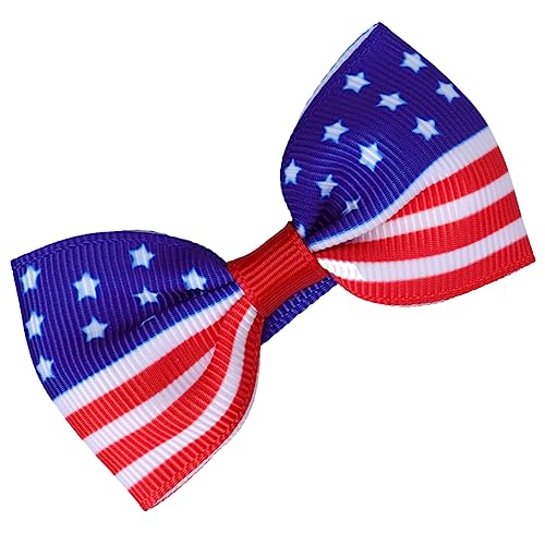 Amosfun 10 Stück Kinder-Haar-Accessoires Schleifen-Haarspangen Haarspangen Für Kinder Patriotische Haar-Accessoires Kinder-Haarnadeln Patriotische Haarnadel Ausgabekarte Rote von Amosfun