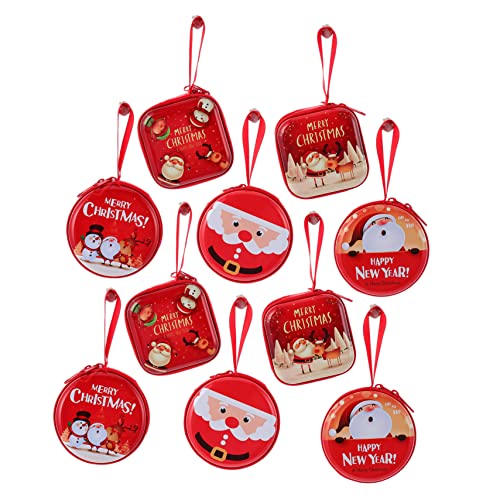 Amosfun Weihnachtsbrieftasche Mini-Geldbörsen mit Reißverschluss weihnachtsgeschenktüte weihnachtsdeko Spielzeug Geldbörse mit Reißverschluss weihnachtsgeldbörse von Amosfun