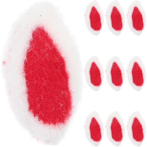 Amosfun 10stücke Hase Ohr Handwerk Diy Haarnadel Haarspange Zubehör Hase Ohr Zubehör Für Basteln Und Haaraccessoires von Amosfun