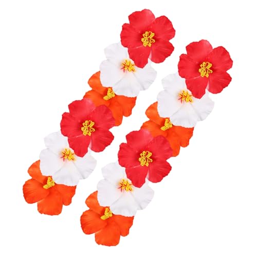 Amosfun 12 Stück Teiliges Hawaiianische Hibiskus Haarspangen Kleine Künstliche Blumenhaarklammern Boho Tropische Haarclips Leicht Komfortabel für Strandpartys Hochzeit Sommerurlaub von Amosfun