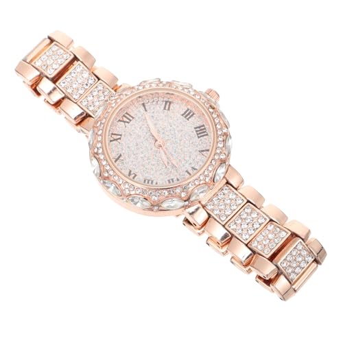 Amosfun Strass Damenuhr Uhr Armbanduhr Dekorative Uhr Studenten Präzises Leichtes Design Aussehen von Amosfun