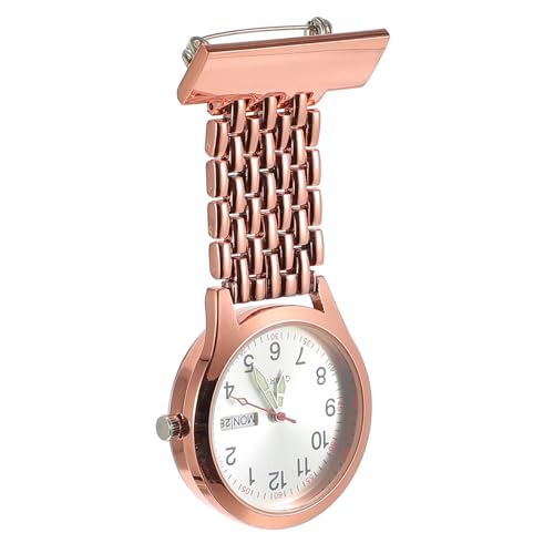 Amosfun Elegante Uhr Taschenuhr Digitale Clip-ansteckuhr Ansteckuhr Für Krankenschwestern Uhr Mit Broschenbändern Design Für Krankenpfleger Sichere Materialien von Amosfun