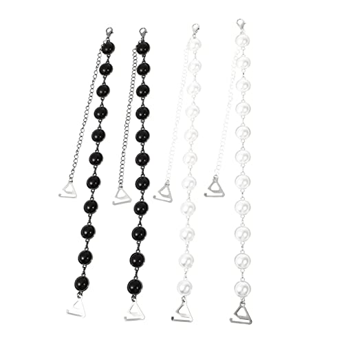 Amosfun 2 Paar Perlen BH-Träger Verstellbare BH-Träger Frauen Perle BH Träger für Hochzeit von Amosfun