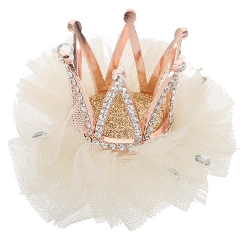 Amosfun 2 Stk Haarspangen Mit Strass Für Mädchen Haarspangen Für Kinder Mädchen Tiara Haarspangen Blumenmaschen-haarspangen Haarschmuck Für Kinderpartys Funkeln Strasssteine Baby Zubehör von Amosfun