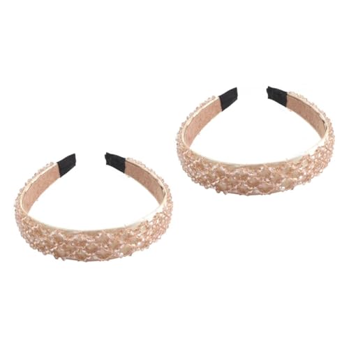 Amosfun 2 Haarreif aus Stirnband Damen Haarschmuck elegant قرآن modische Stirnbänder stylische stirnbänder für damen modischer Haarreifen Göttin schmücken Liner von Amosfun