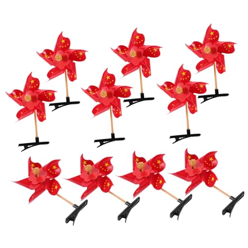 Amosfun 20 Windmühlen-Haarnadel chinesischer Haarspangen zum chinesischen Neujahr kinder haarschmuck hair accessories for girls Weihnachtshaarspange Weihnachts-Haarschmuck Haarklammer von Amosfun