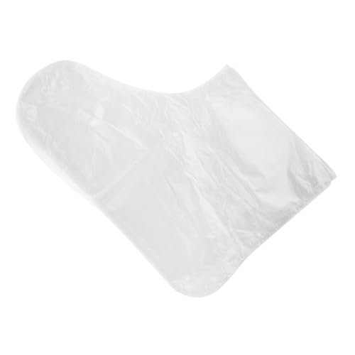 Amosfun 200 Stück Einweg Transparente Fußüberzieher aus Dünner Folie Wasserfest Geruchsfrei Groß und Breit Passend für Damen und Herren für Spa Paraffin und Hot Wax Therapie zu Hause von Amosfun