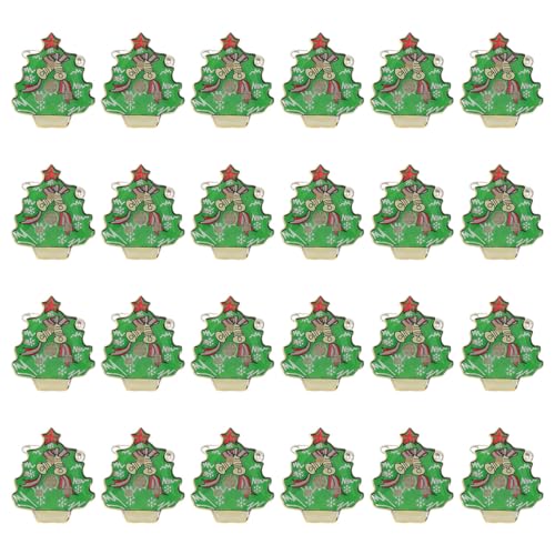 Amosfun 25 Weihnachtspullover Emaille Boutonnieres Weihnachtsgeschenke Weihnachts Glitzer Broschen LED Glühende Broschen Weihnachtssocken Weihnachtsstift geführte leuchtende Abzeichen von Amosfun