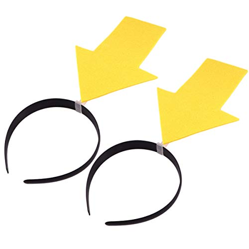 Amosfun 2Pcs Halloween Lustige Stirnband Pfeil Cosplay Haar Reifen Haarband für Halloween Party Foto Requisiten (Gelb) von Amosfun