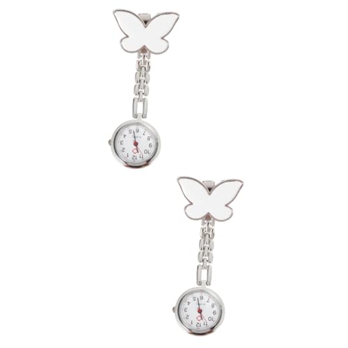 Amosfun 2stücke Frauen Fob Taschenuhr Mit Clip Niedliches Design Für Tragbare Uhr Handlich Und Leicht Ablesbar Für Einsatz Im von Amosfun
